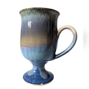 Art Pottery Coffee Mug Indigo Artist Signed  J.J Pottery